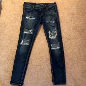 Women’s Eagle Dark Blue Super Stretch Jeggings